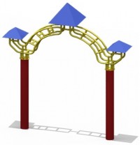Арка с украшениями для входа в парки, детские площадки