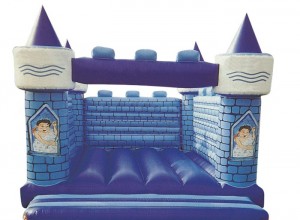 Надувной игровой батут Синяя крепость