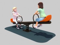 Качели для детской площадки Качели-балансир пружинные на двух седоков