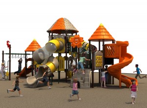 Игровой двухуровневый городок для детских площадок многоквартирных домов