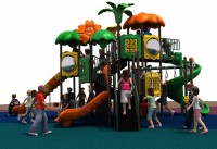 Игровой двухуровневый детский городок для парков развлечений и отдыха