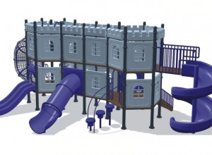 Игровая развлекательная детская площадка Осада замка