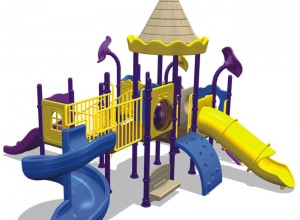 Детская развлекательная площадка Замок в цветах