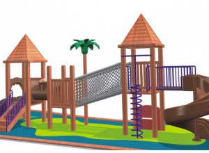 Детская площадка для дачи Домики в джунглях