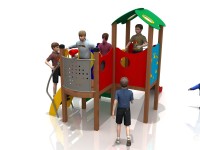 Развлекательный деревянный комплекс для детей