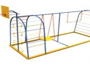 Комплекс для лазанья с баскетбольными воротами