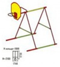 Комплекс для лазанья с баскетбольным кольцом