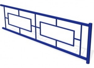 Металлическая секция ограждения