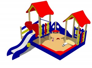 Игровой комплекс детский с песочницей