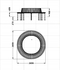 Скамья круглая