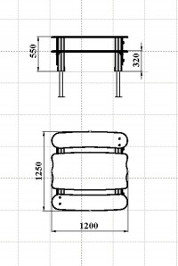 Стол со скамейками
