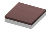 Резиновый коврик на бетонной основе