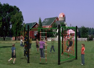 Детская спортивная площадка для дачи Шестиугольник