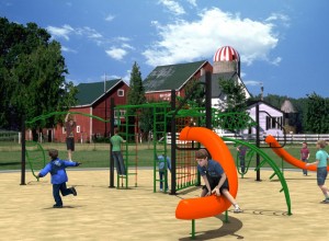 Уличная спортивная площадка для детей